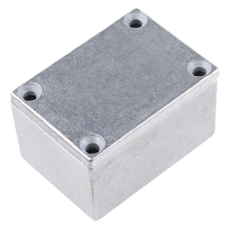 1 pcs - Hammond 1590 Series Natural Die Cast Aluminium Enclosure, IP54, Natural Lid, 52.5 x 38 x 31mm