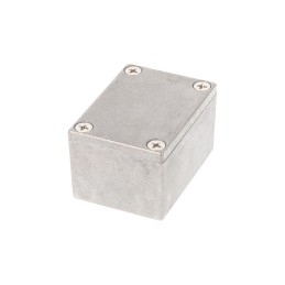 1 pcs - Hammond 1590 Series Natural Die Cast Aluminium Enclosure, IP54, Natural Lid, 52.5 x 38 x 31mm