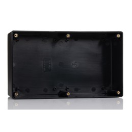 1 pcs - Hammond 1591 Series Black Flame Retardant ABS Enclosure, IP54, Flanged, Black Lid, 193 x 113 x 58mm