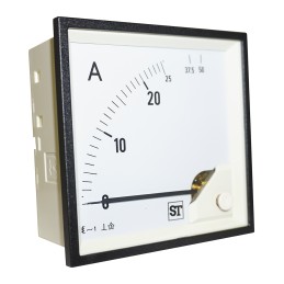1 pcs - Sifam Tinsley Sigma Analogue Panel Ammeter 25A AC, 92mm x 92mm Moving Iron