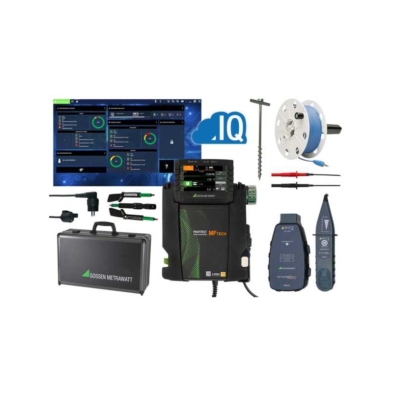 1 pcs - Gossen Metrawatt PROFiTEST MF TECH Meister-Set Multifunction Tester, 600V , Earth Resistance Measurement With USB