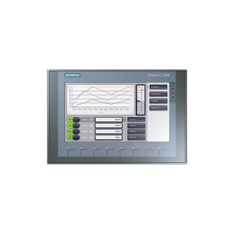 1 pcs - Siemens SIMATIC Series KTP900 Basic HMI Panel - 9 in, TFT Display, 800 x 480pixels