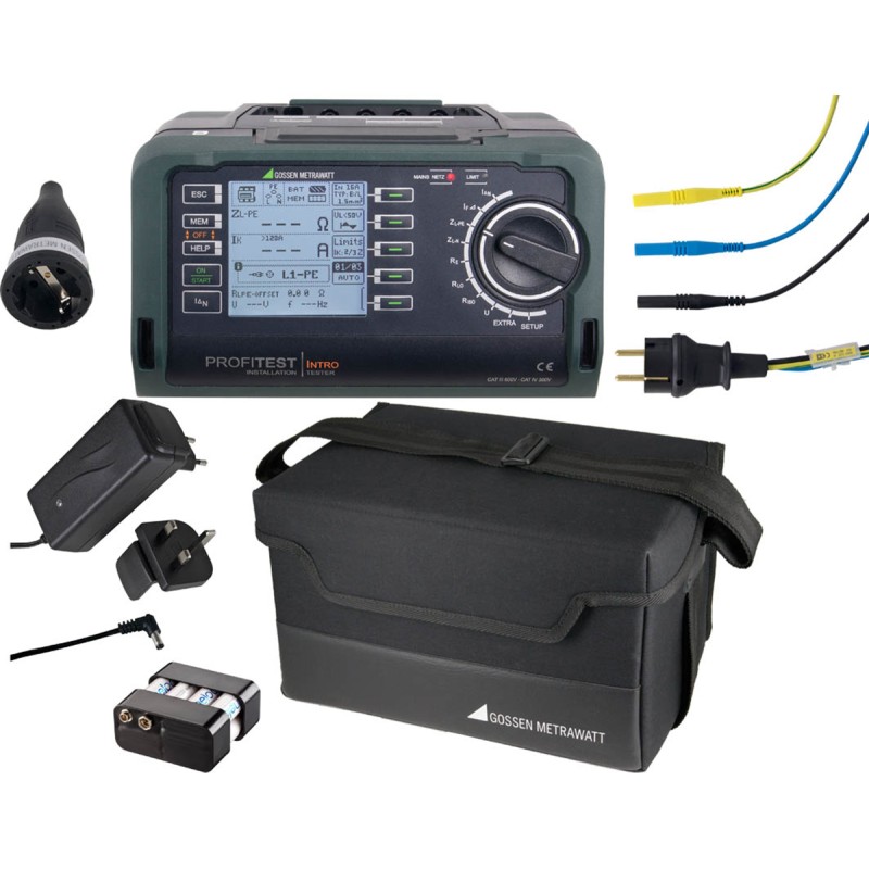 1 pcs - Gossen Metrawatt Starter Package PROFITEST INTRO Electrical Tester, 3700V , Earth Resistance Measurement