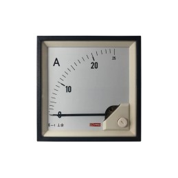 1 pcs - RS PRO Analogue Panel Ammeter 25 (Input)A AC, 92mm x 92mm, 1 % Moving Iron