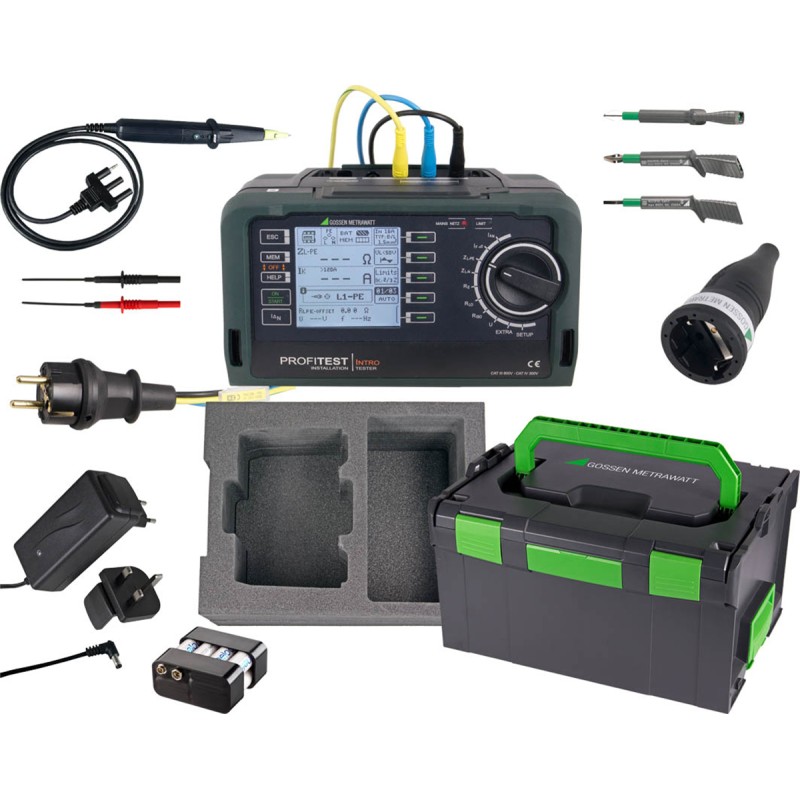 1 pcs - Gossen Metrawatt Master Package PROFITEST INTRO Electrical Tester, 3700V , Earth Resistance Measurement