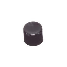 1 pcs : C22004 - Switch Bezels / Switch Caps RND SNAP FIT PUSH BT BLACK CAP