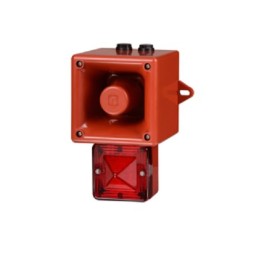 1 pcs - e2s AL105NX Series Amber Sounder Beacon, 230 V, IP66, Wall Mount, ±113dB at 1 Metre