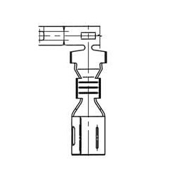 1 pcs : 7116414002 - Automotive Connectors TERM YESC FEM 6.3MM SLD
