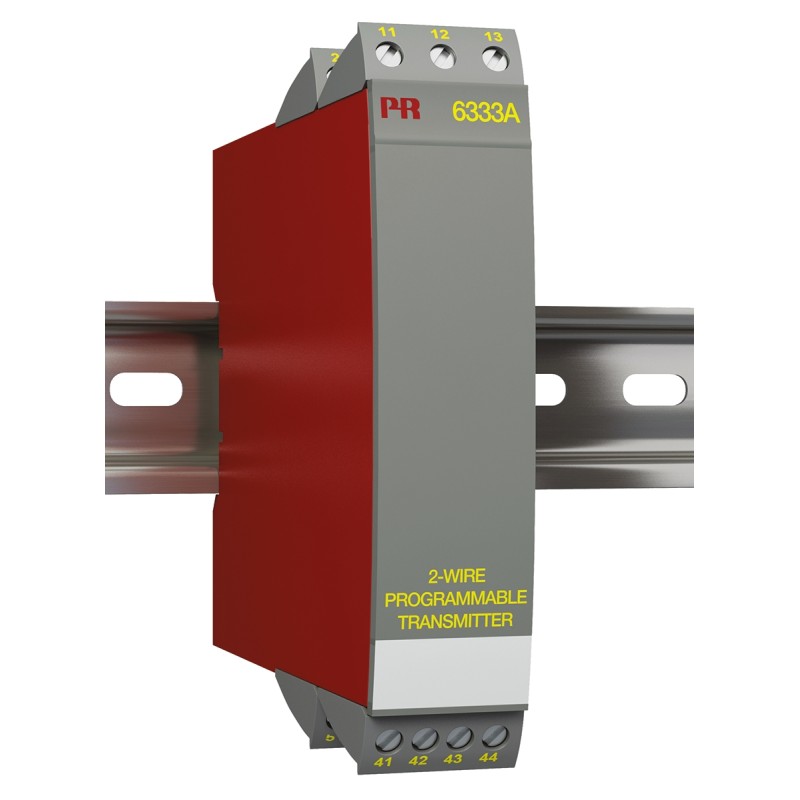 1 pcs - PR Electronics 6333A Temperature Transmitter Temperature Input, 8 - 35 V dc, -40 - +60 °C