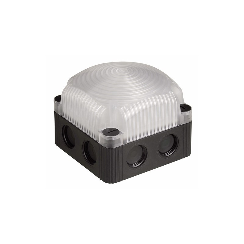 1 pcs - Werma BWM 853 Series Clear Steady Beacon, 24 V dc, Base Mount, LED Bulb, IP66, IP67