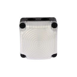 1 pcs - Werma BWM 853 Series Clear Steady Beacon, 24 V dc, Base Mount, LED Bulb, IP66, IP67