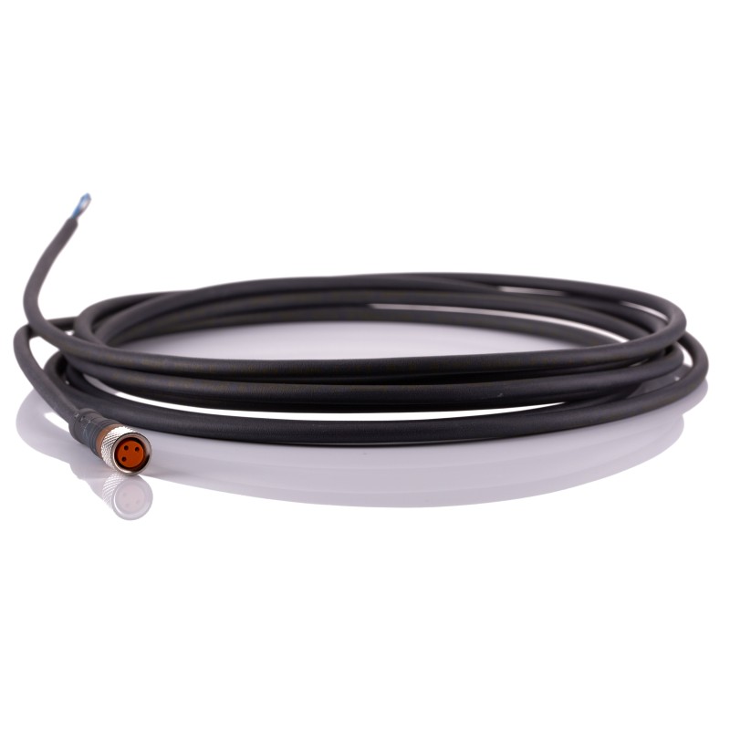 1 pcs - Lumberg Automation Straight Female 3 way M8 to Unterminated Sensor Actuator Cable, 3m
