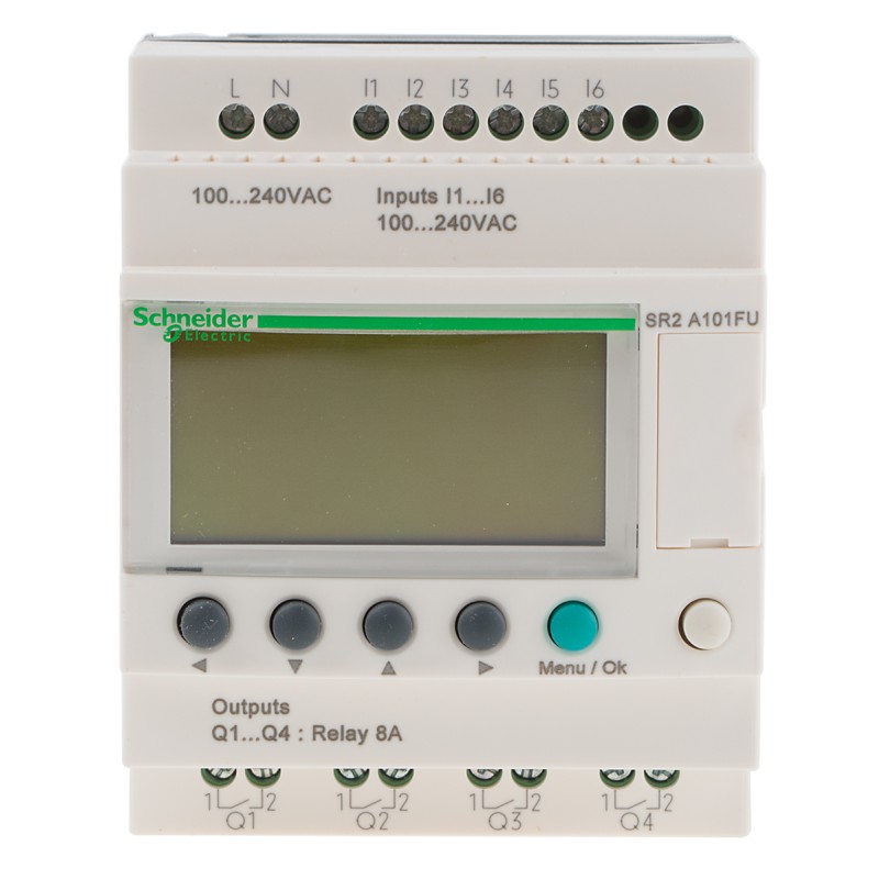1 pcs - Schneider Electric Zelio Logic Smart Series Logic Module, 120 V ac, 240 V ac Supply, Relay Output, 6-Input, Discrete