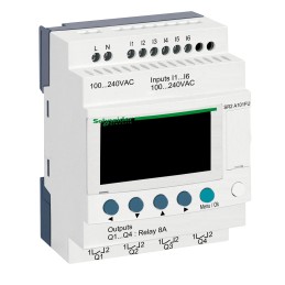 1 pcs - Schneider Electric Zelio Logic Smart Series Logic Module, 120 V ac, 240 V ac Supply, Relay Output, 6-Input, Discrete