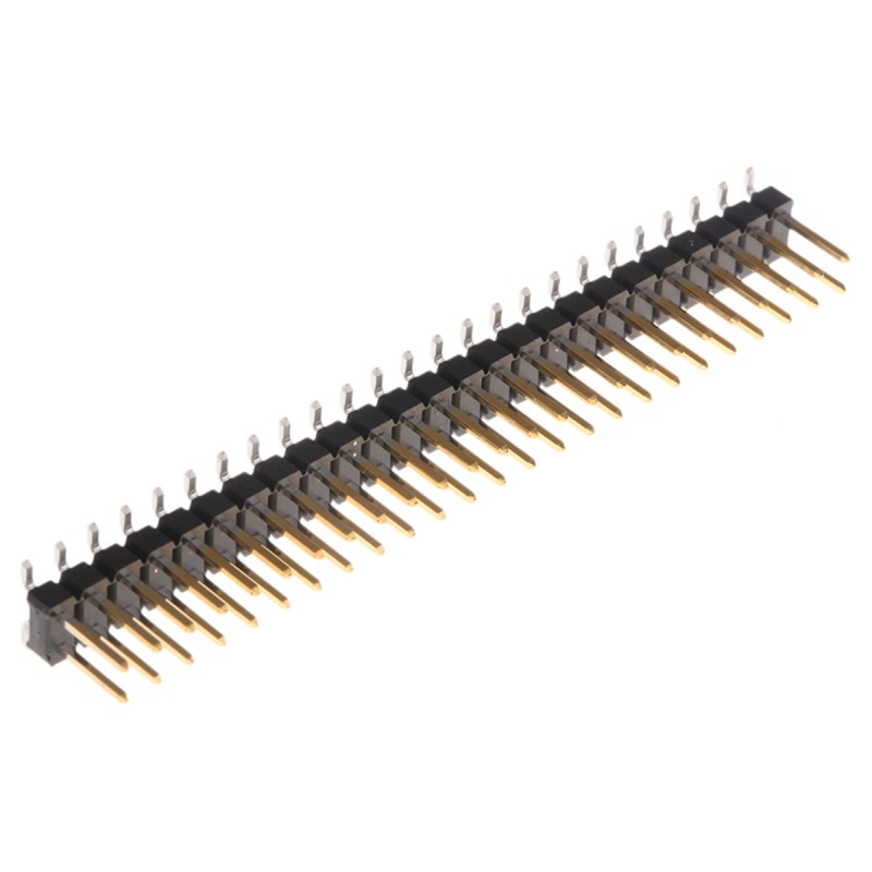 100 pcs - Amphenol Communications Solutions BergStik Series Straight Surface Mount Pin Header, 50 Contact(s), 2.54mm Pitch, 2