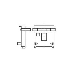 1 pcs : A7CN-1M-1 - Switch Bezels / Switch Caps BLACK A7CN END CAPS