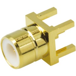 100 pcs - Amphenol RF SMB Connector, 75Ω, Straight Body