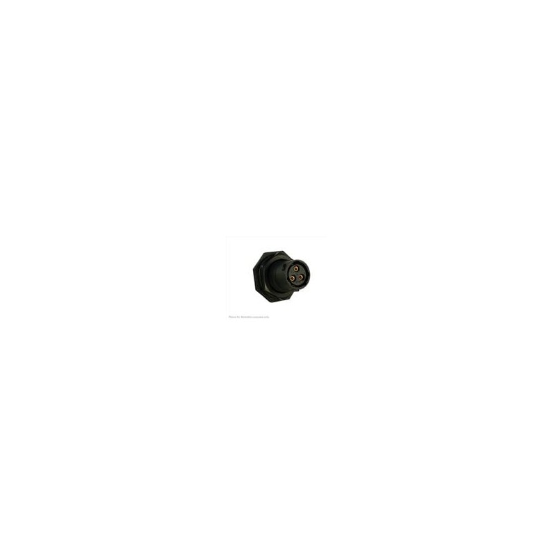 1 pcs : UTS7103S - Standard Circular Connector 3P Strt Socket Plug Jam Nut Size 10
