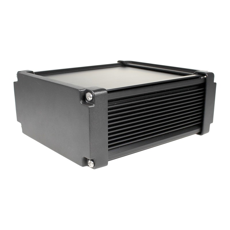 1 pcs - Takachi Electric Industrial AWN Black Aluminium Heat Sink Case, 275 x 156.3 x 81.3mm