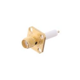 1 pcs : 901-9204-CC - RF Connectors / Coaxial Connectors STRAIGHT JACK 4 HOLE FLANGE