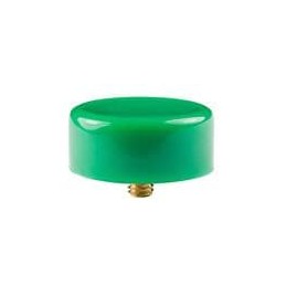 1 pcs : AT412F - Switch Bezels / Switch Caps .748' DIAMETER GREEN SCREW ON CAP
