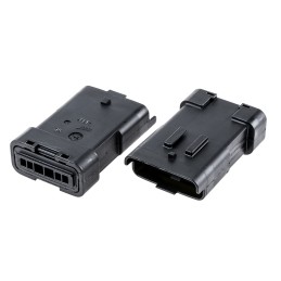 5 pcs - Delphi, 211PL Male Connector Housing, 3.33mm Pitch, 6 Way, 1 Row