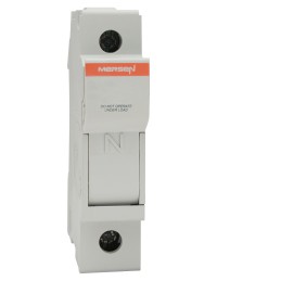 1 pcs - Mersen 25A Rail Mount Fuse Holder for 8 x 31mm Fuse, N, 400V ac