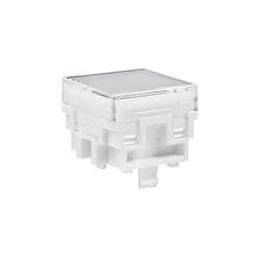 1 pcs : AT477JB - Switch Bezels / Switch Caps LB SQ CLEAR/WHITE