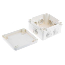 1 pcs - Legrand Plexo Series Grey Plastic Junction Box, IP55, 105 x 105 x 55mm