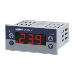 1 pcs - Jumo eTRON Panel Mount Thermostat, 2 Output 1 changeover contact 10A 250V / 2 open contacts 5A 250V, 230 V ac Supply