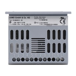 1 pcs - Jumo eTRON Panel Mount Thermostat, 2 Output 1 changeover contact 10A 250V / 2 open contacts 5A 250V, 230 V ac Supply