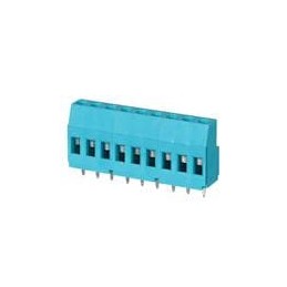 1 pcs : TB009-508-09BE - Fixed Terminal Blocks Terminal block, screw type, 5.08 , horizontal, 9 poles, CUI Blue, slotted screw, 