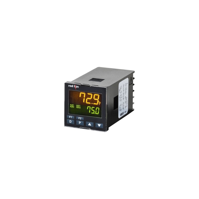 1 pcs - Red Lion PXU Panel Mount PID Temperature Controller, 48 x 48mm 1 Input, 2 Output Logic/SSR, Relay, 100 - 240 V