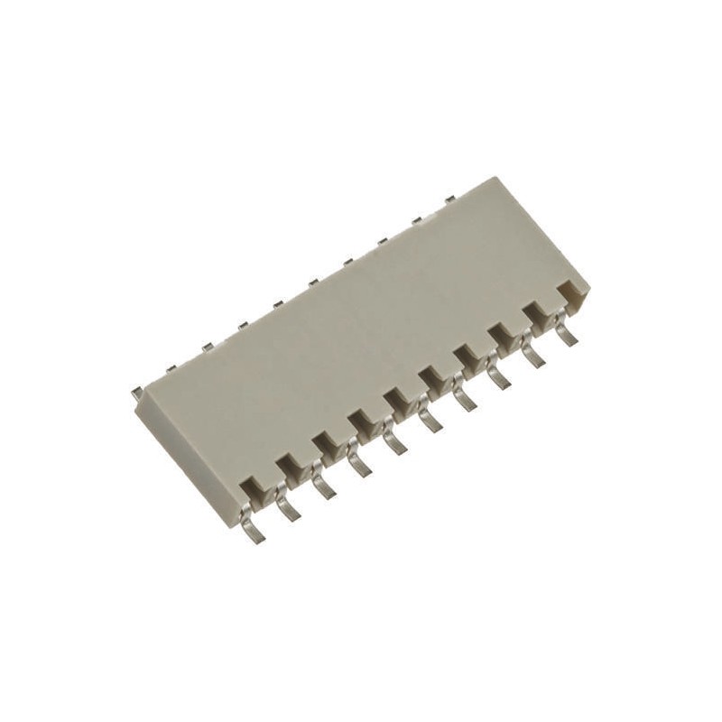 5 pcs - Amphenol Communications Solutions Dubox Series Right Angle Surface Mount PCB Socket, 6-Contact, 1-Row, 2.54mm Pitch,