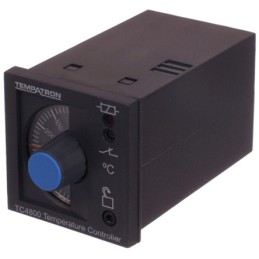 1 pcs - Tempatron 1/16 DIN On/Off Temperature Controller, 48 x 48mm Relay, 24 V ac/dc Supply Voltage