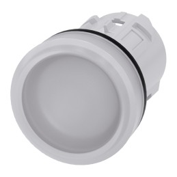 1 pcs - Siemens White Pilot Light Head, 22mm Cutout SIRIUS ACT Series