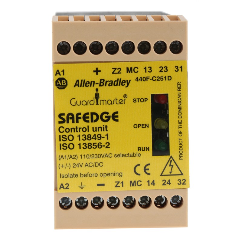 1 pcs - Rockwell Automation Dual-Channel Safety Mat/Edge Safety Relay, 24 V dc, 110 - 230V ac, 2 Safety Contacts