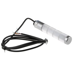 1 pcs - Werma Kompakt 37 Series Blue/Green/Yellow/Red (LED Colour), Clear Buzzer Signal Tower, 4 Lights, 24 V ac/dc, Base