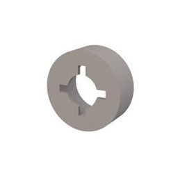 1 pcs : 13SPRT061 - Standoffs & Spacers Round Spacer, Retaining, 6 Screw, .125 Spacer, Natural, Nylon, 5/16 OD, .198 ID