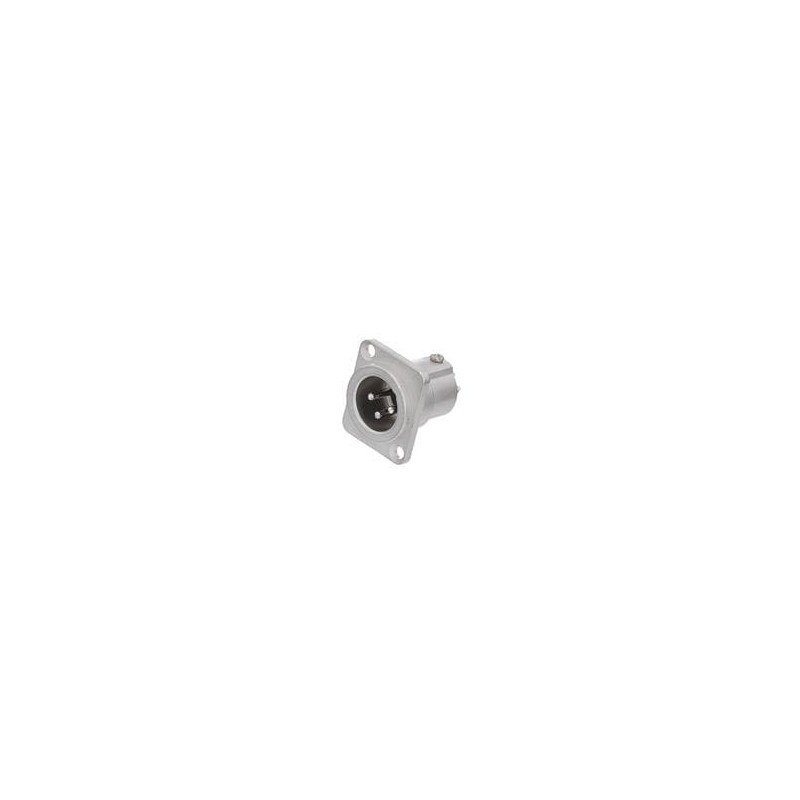 1 pcs : AC3MDZ BULK - XLR Connectors 3 Pole XLR Male Chassis Mount D Type Stamped Contacts Nickel Finish