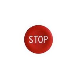 1 pcs : ZBA434 - Switch Bezels / Switch Caps PSH BTTN CAP FLUSH RED MARKED STOP