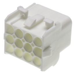 5 pcs - TE Connectivity, Universal MATE-N-LOK Female Connector Housing, 6.35mm Pitch, 12 Way, 3 Row