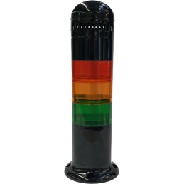 1 pcs - RS PRO Amber, Green, Red Signal Tower, 6 Lights, 12 - 24 v ac/dc, Screw Mount