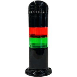 1 pcs - RS PRO Green/Red Signal Tower, 6 Lights, 20 - 240 V ac, Screw Mount
