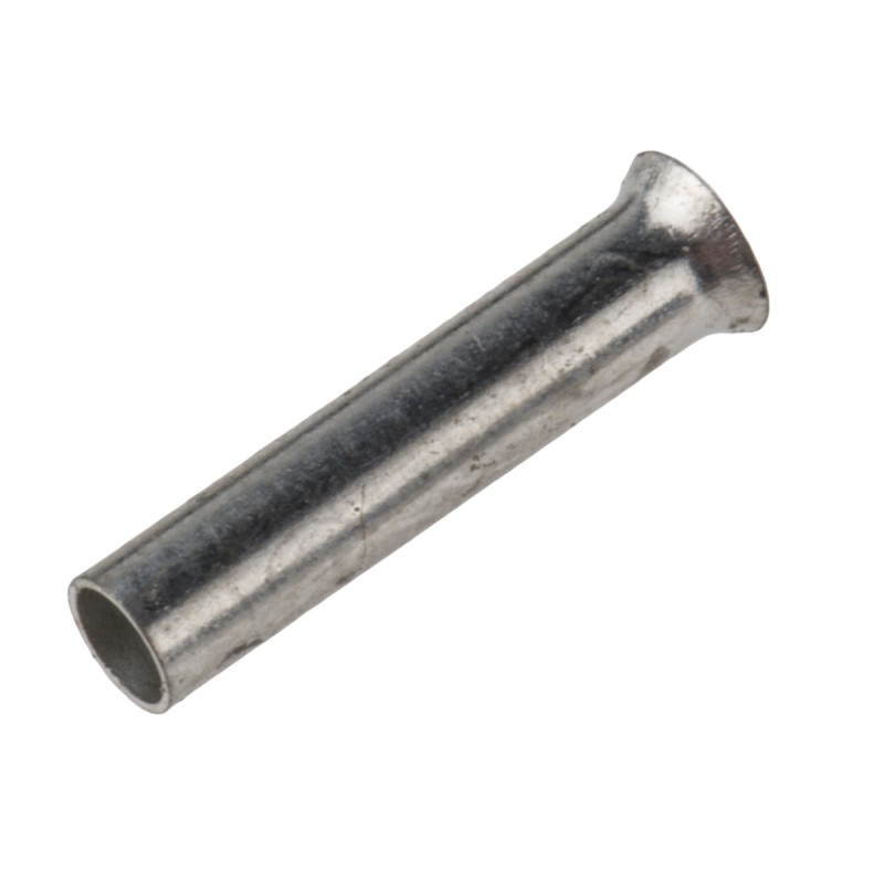 100 pcs - JST, WE Crimp Bootlace Ferrule, 10mm Pin Length, 1.7mm Pin Diameter, 1.5mm² Wire Size