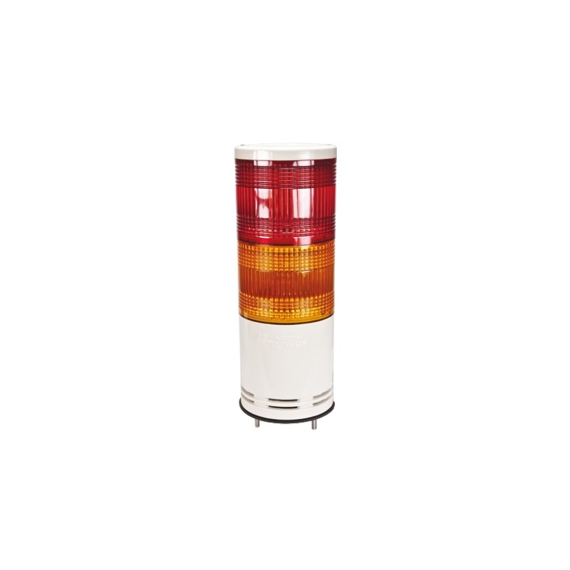 1 pcs - Schneider Electric Harmony XVC1 Series Red/Amber Signal Tower, 2 Lights, 24 V dc, Surface Mount