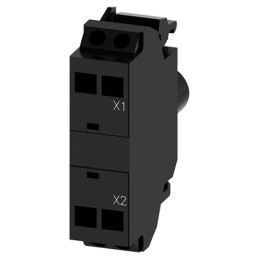 1 pcs - Siemens 3SU1401 Contact & Light Block LED Red 24 - 240 V ac/dc Cage Clamp terminal