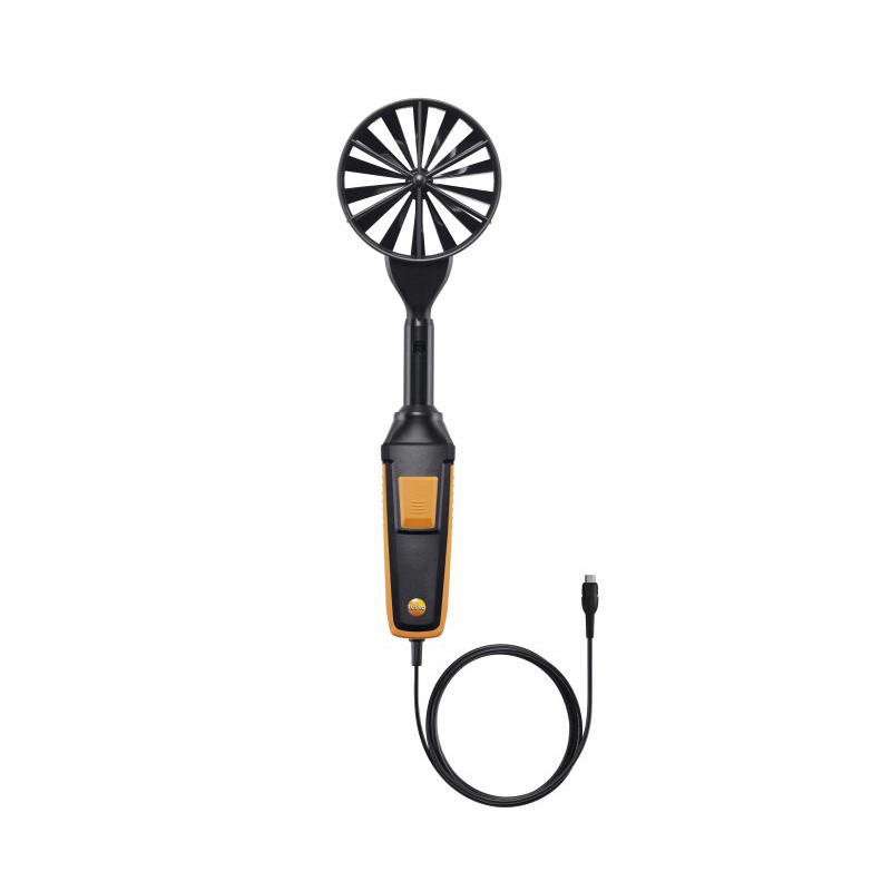 1 pcs - Testo Vane Probe for Air Velocity, Temperature, Volume Flow, +70°C Max