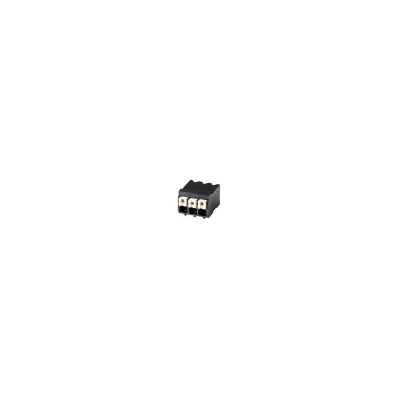 1 pcs : TBLH11-350-04BK - Fixed Terminal Blocks Screwless, High Temperature, 3.50 mm pitch, Black with Gray Button