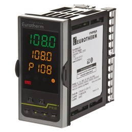 1 pcs - Eurotherm Piccolo P108 PID Temperature Controller, 48 x 96mm, 2 Output Logic, Relay, 24 V ac/dc Supply Voltage